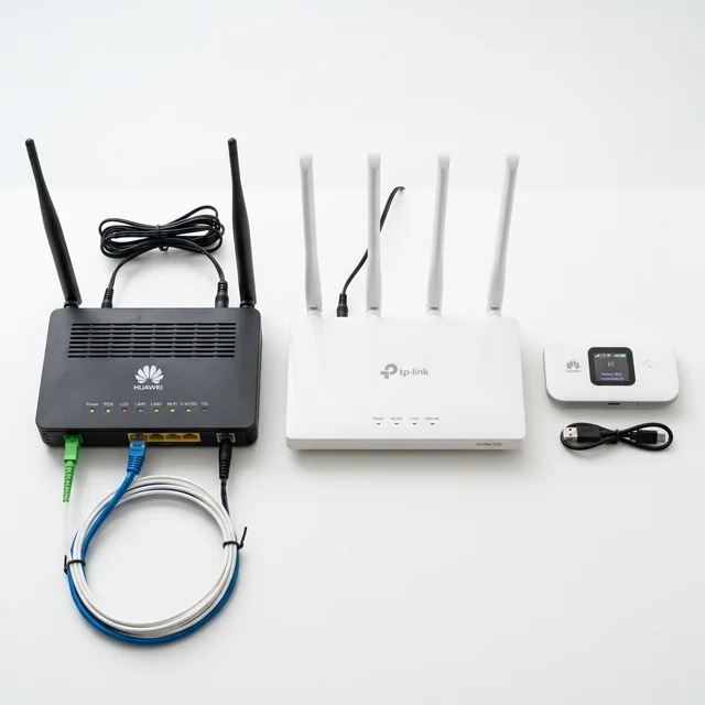 光回線・ホームルーター・ポケットWi-Fiの3種類の通信機器の比較