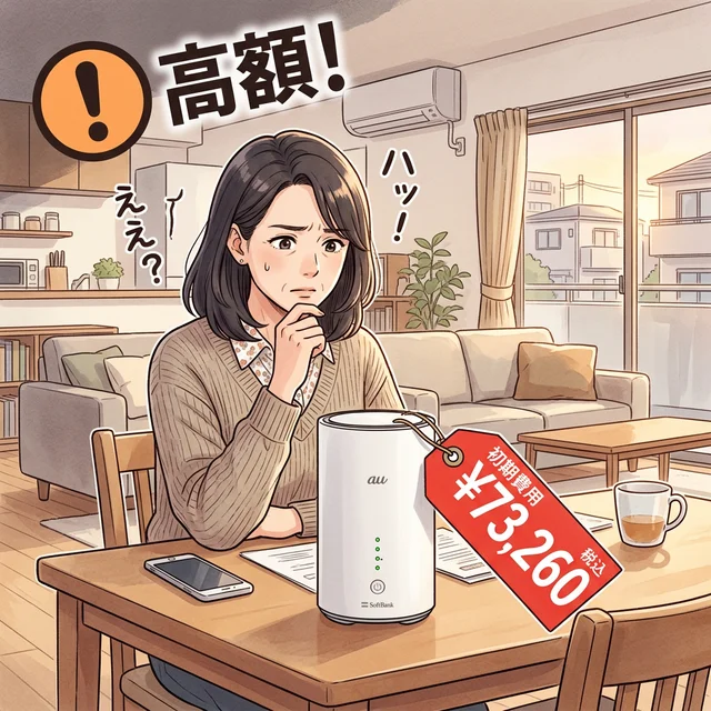 ホームルーター端末の高額な価格タグに驚く日本人