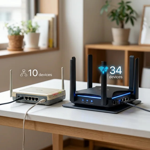 旧型と最新型のWiMAXルーター端末の比較