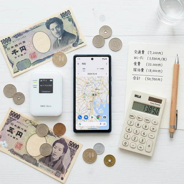 スマホとWi-Fiルーターの通信費節約イメージ