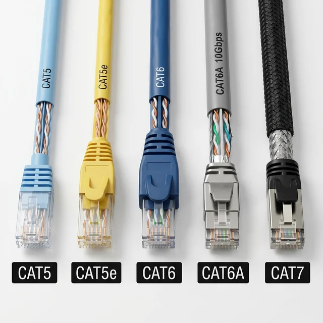 LANケーブルのカテゴリ別比較（CAT5からCAT7まで）
