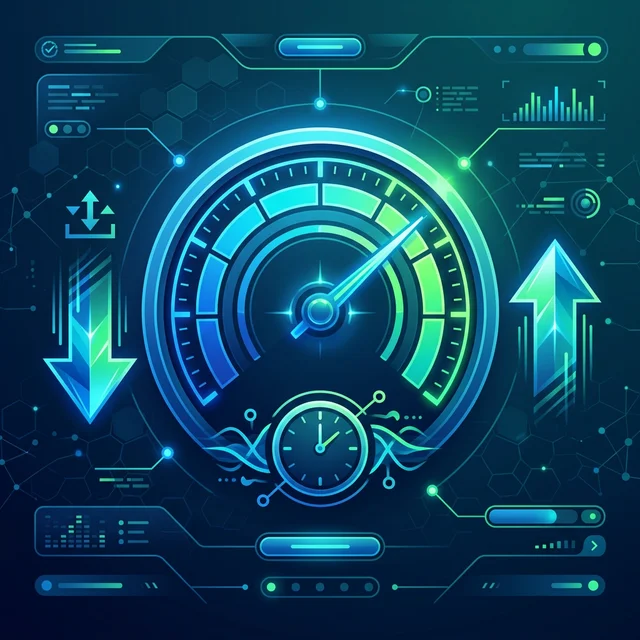 通信速度の計測イメージ：Mbps・Ping値の解説