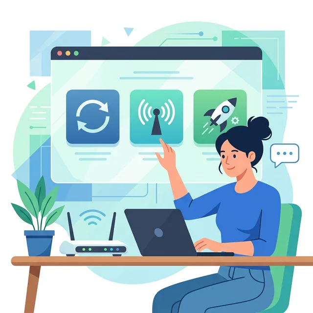 WiMAXの即効対策3ステップのイメージ