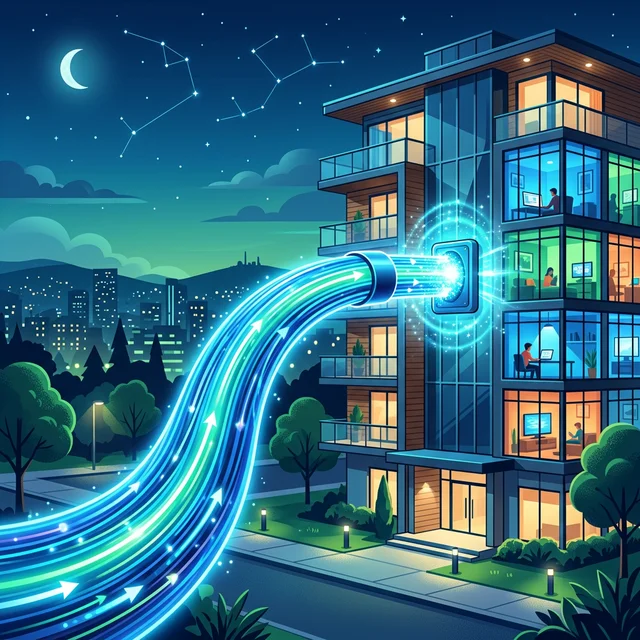 安定した光回線のイメージ