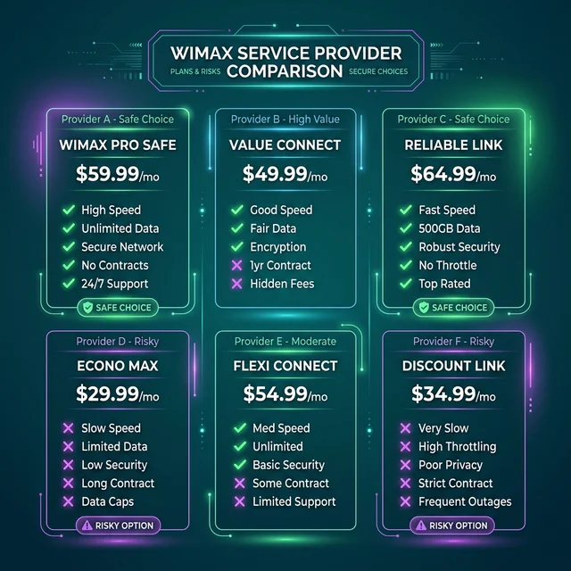 WiMAXプロバイダ比較の決断イメージ