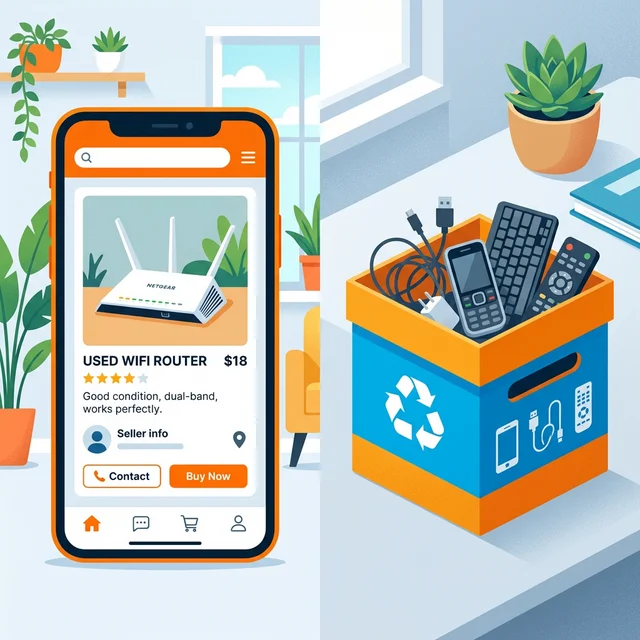不要ルーターの処分方法：フリマ出品と小型家電リサイクル