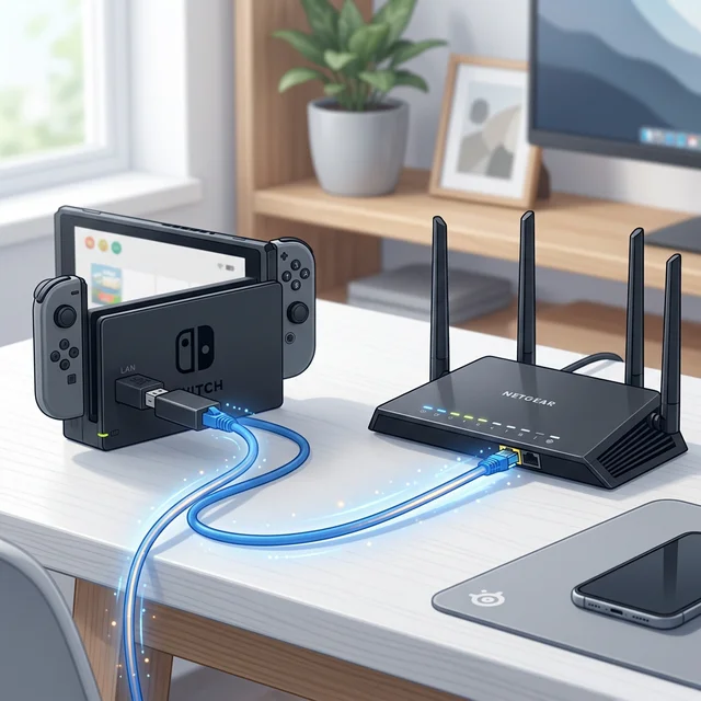 Nintendo SwitchとWiMAXルーターを有線LAN接続した検証環境