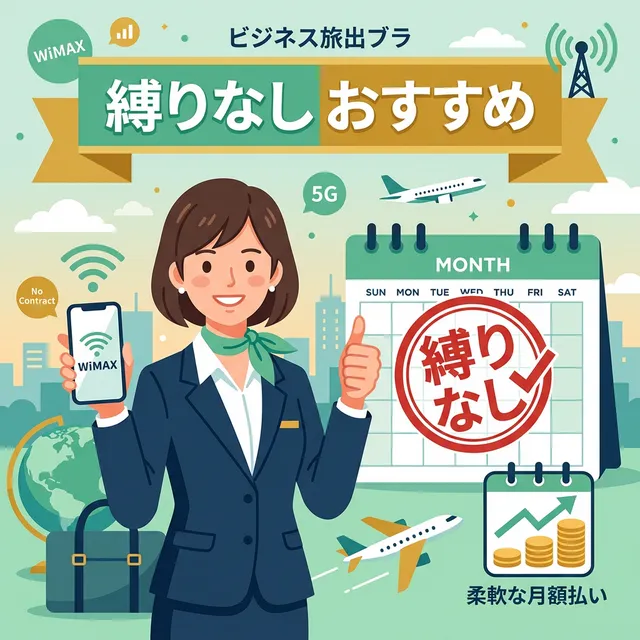 縛りなしWiMAXのおすすめイラスト