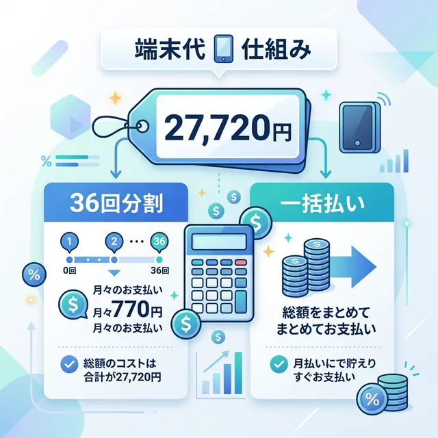 WiMAX端末代の仕組みイラスト