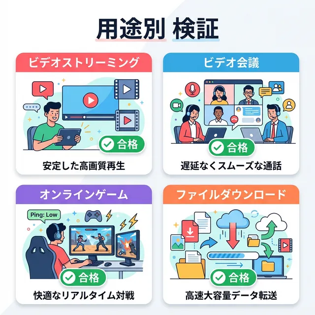 WiMAXの用途別テストシナリオイラスト