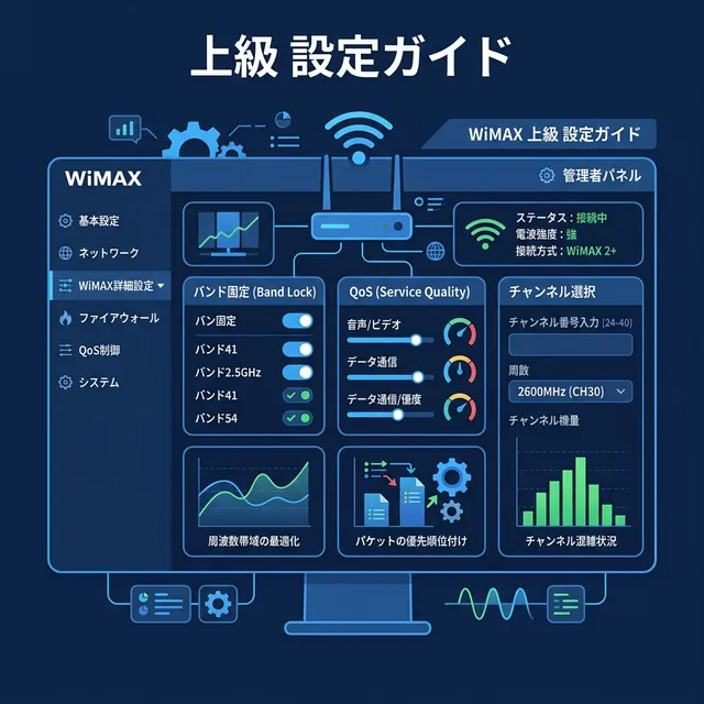 WiMAX上級設定ガイドイラスト